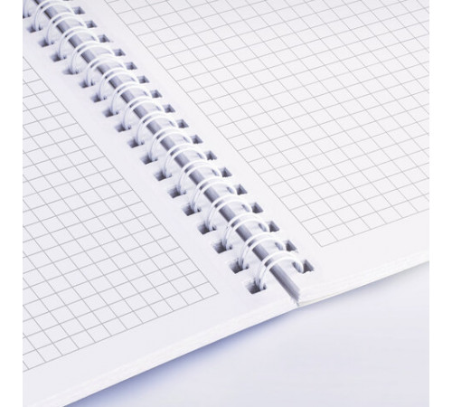 Тетради ДЭК А5 48 л. КОМПЛЕКТ 4 шт., BRAUBERG, гребень, клетка, 80 г/м2, Soft-Touch, 