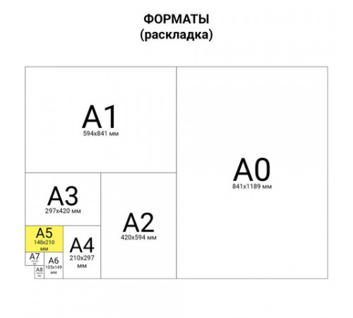 Тетрадь А5, 80 л., HATBER, скоба, клетка, обложка картон, 