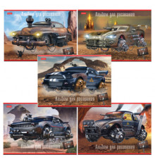 Альбом для рисования А4 16 л., скоба, обложка картон, HATBER, 205х290 мм, 