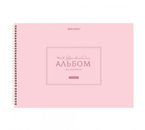 Альбомы для рисования ДЭК, А4, 40 л., КОМПЛЕКТ 2 шт., гребень, рельефный картон, BRAUBERG, 200х290 мм, 