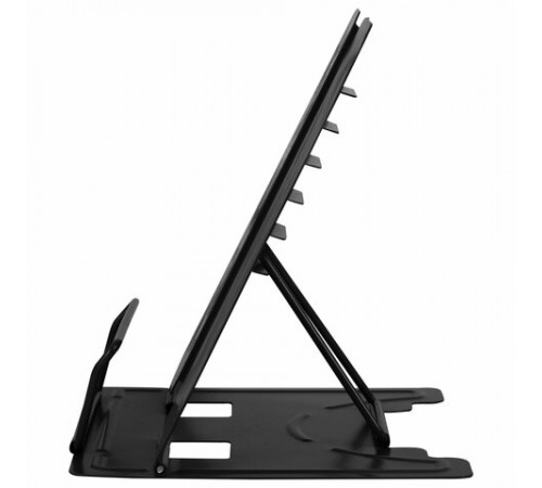 Подставка для книг и учебников большая BRAUBERG, Black, регулируемый наклон, металлическая, 238057