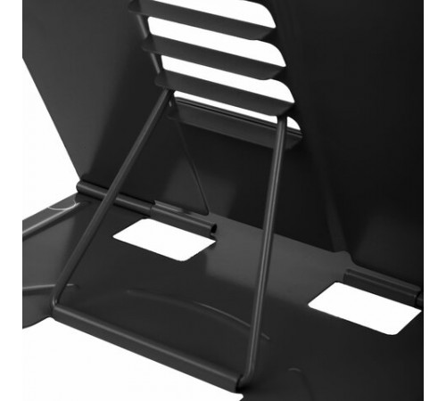 Подставка для книг и учебников большая BRAUBERG, Black, регулируемый наклон, металлическая, 238057