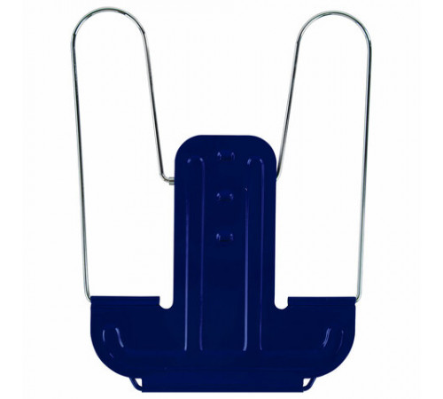 Подставка для книг и учебников BRAUBERG LINE+, металлическая, синяя, европодвес, 238071