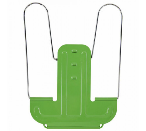 Подставка для книг и учебников BRAUBERG LINE+, металлическая, зеленая, европодвес, 238072