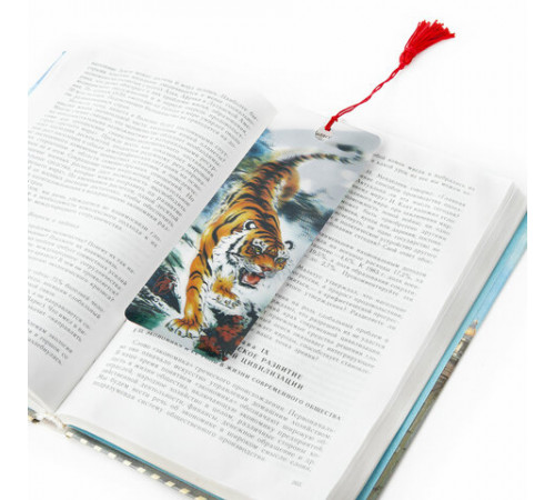 Закладка для книг с линейкой 3D-ОБЪЕМНАЯ BRAUBERG, 