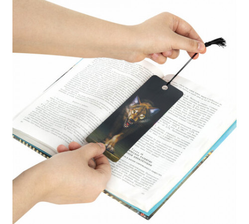 Закладка для книг с линейкой 3D-ОБЪЕМНАЯ BRAUBERG, 