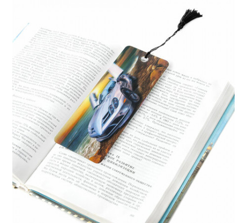 Закладка для книг с линейкой 3D-ОБЪЕМНАЯ BRAUBERG, 