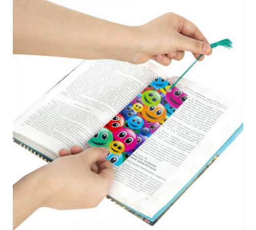 Закладка для книг с линейкой 3D-ОБЪЕМНАЯ BRAUBERG, 