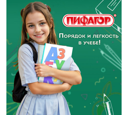 Пленка самоклеящаяся для учебников и книг, 50х36 см, комплект 10 шт., фактурная, ПИФАГОР, 227201