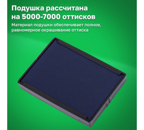 Оснастка для штампа, оттиск 50х30 мм, синий, TRODAT 4929 P3, корпус черный, подушка, 53063