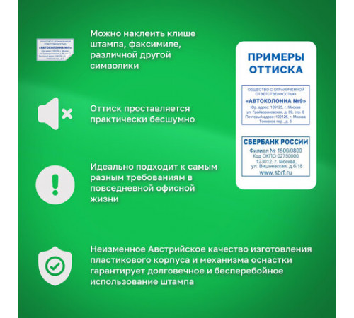 Оснастка для штампа, оттиск 50х30 мм, синий, TRODAT 4929 P3, корпус черный, подушка, 53063