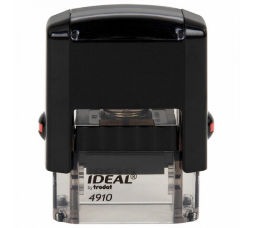 Оснастка для штампа, оттиска 26х9 мм, синий, TRODAT IDEAL 4910 P2, корпус черный, подушка, 125414