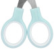 Ножницы BRAUBERG KIDS 130 мм, ручки мятные, закругленные лезвия с линейкой, 274062