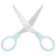 Ножницы BRAUBERG KIDS 130 мм, ручки мятные, закругленные лезвия с линейкой, 274062