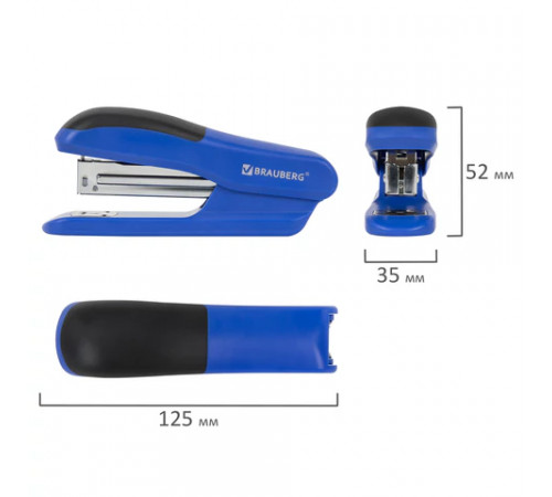 Степлер №24/6, 26/6 BRAUBERG 