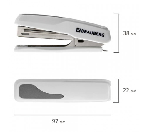 Степлер №10 BRAUBERG 