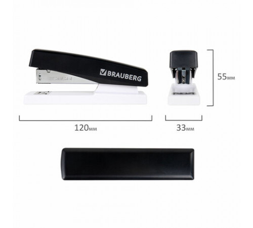 Степлер №24/6, 26/6 BRAUBERG 