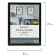 Рамка 30х40 см небьющаяся, аналог IKEA, багет 21 мм, МДФ, BRAUBERG 