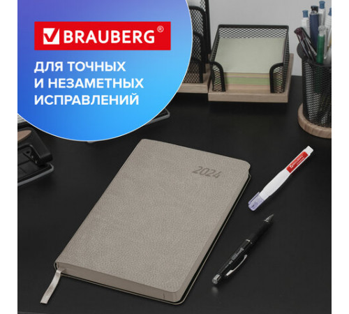 Ручка-корректор BRAUBERG, 14 мл, металлический наконечник, 226820