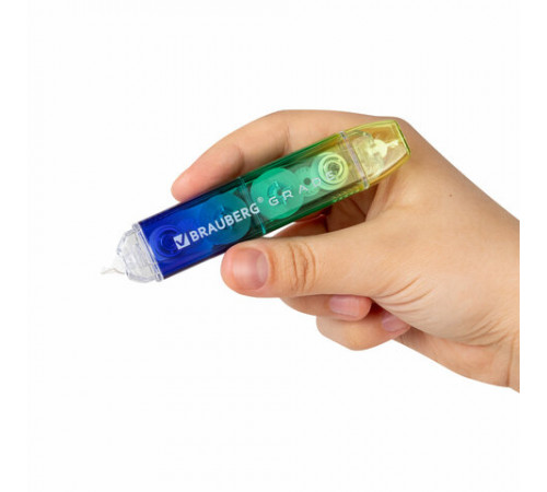 Корректирующая лента двусторонняя 5 мм x 10 м, BRAUBERG 