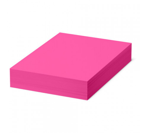 Бумага цветная CLAIREFONTAINE, А4, 80 г/м2, 500 л., неон, розовый, Франция, 2973PC