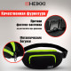 Сумка на пояс HEIKKI RIO (ХЕЙКИ), карман, регулируемый ремень, черная/салатовая, 30х12x10 см, 272615