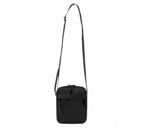 Сумка на плечо HEIKKI COMPACT (ХЕЙКИ), два кармана, черная, 19х14х5 см, 272631
