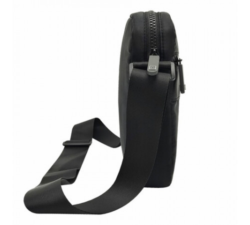 Сумка на плечо HEIKKI COMPACT (ХЕЙКИ) с карманом, черная, 20х16х5 см, 272632