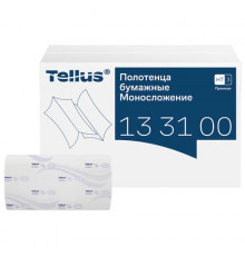 Полотенца бумажные 200 шт., Tellus/TORK (HT3) ПРЕМИУМ, КОМПЛЕКТ 20 пачек, 2-слойные, белые, 23х23 см, V-сложение, 133100