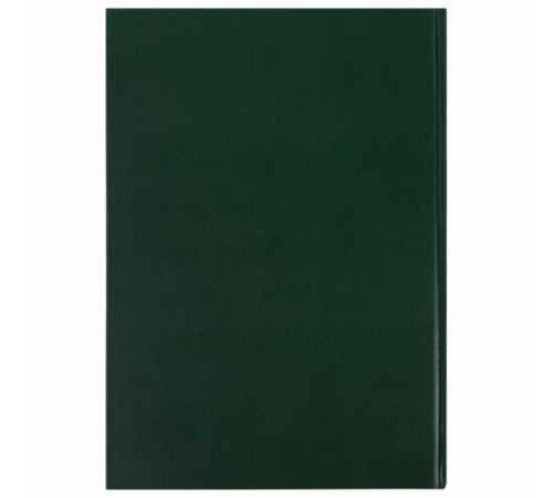 Книга учета 96 л., клетка, твердая, бумвинил, офсет, наклейка, А4 (200х290 мм), BRAUBERG, зеленая, 130280