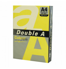 Бумага цветная DOUBLE A, А4, 80 г/м2, 500 л., интенсив, желтая