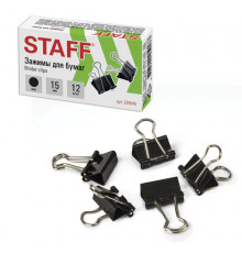 Зажимы для бумаг STAFF 