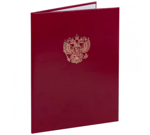 Папка адресная бумвинил бордовый, 