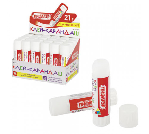 Клей-карандаш ПИФАГОР, 21 г, 227610