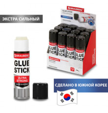 Клей-карандаш BRAUBERG ULTRA STRONG, УСИЛЕННАЯ ФОРМУЛА, 36 г, ЮЖНАЯ КОРЕЯ, 229546